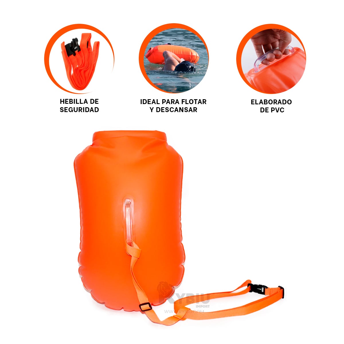INFLABLE DE DISEÑO MODERNO EN ANARANJADO Y+REGALO AGENDITA - 3
