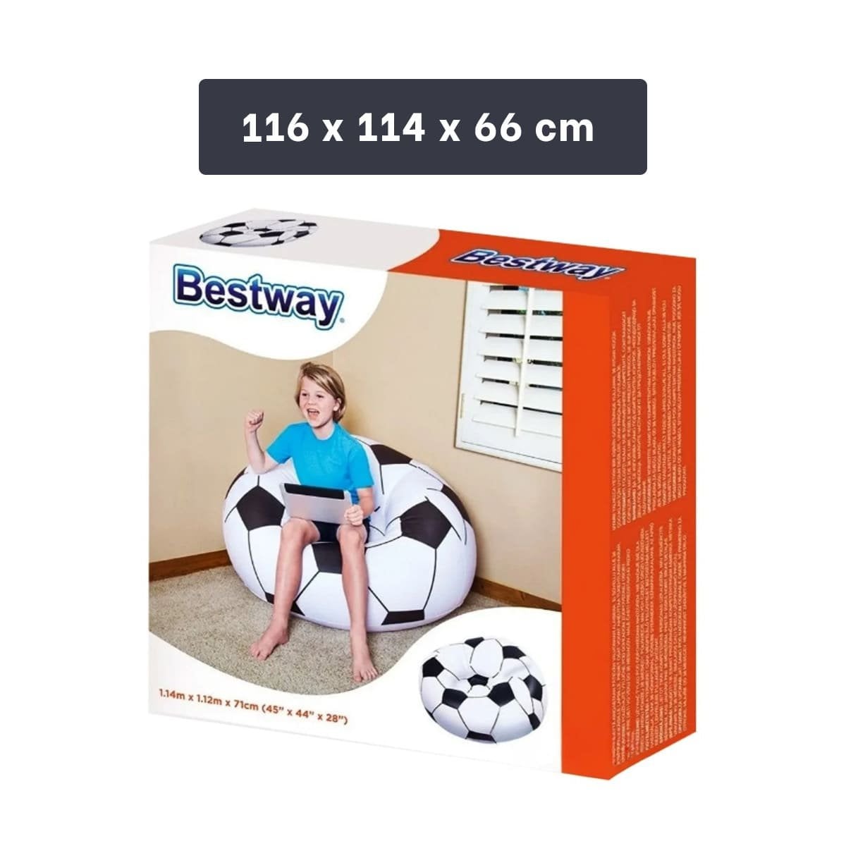 IMPLEMENTO INFLABLE PARA SALA O TERRAZA Y+PAPEL REGALO - 4