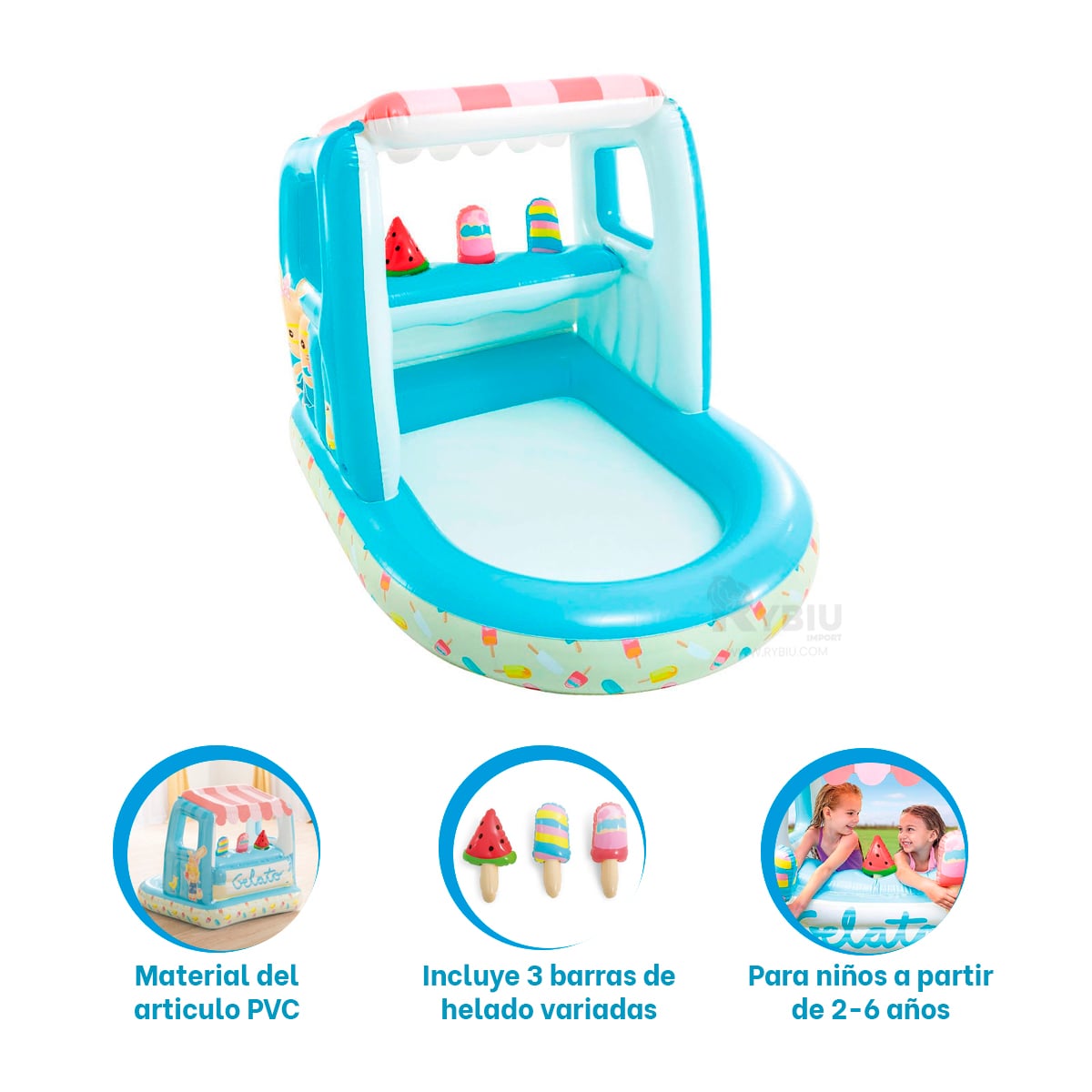 PISCINA AIREABLE PARA ACTIVIDAD FISICA Y+REGALO STICKERS - 3