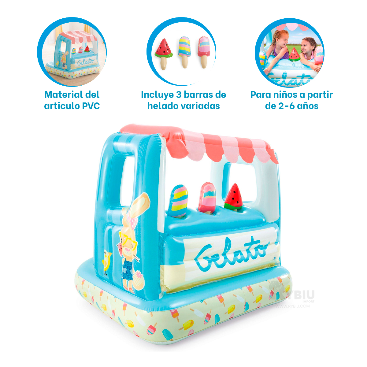 PISCINA FACIL DE ARMAR Y FUNCIONAL NIÑOS Y+GIFT MINIAGENDA - 3