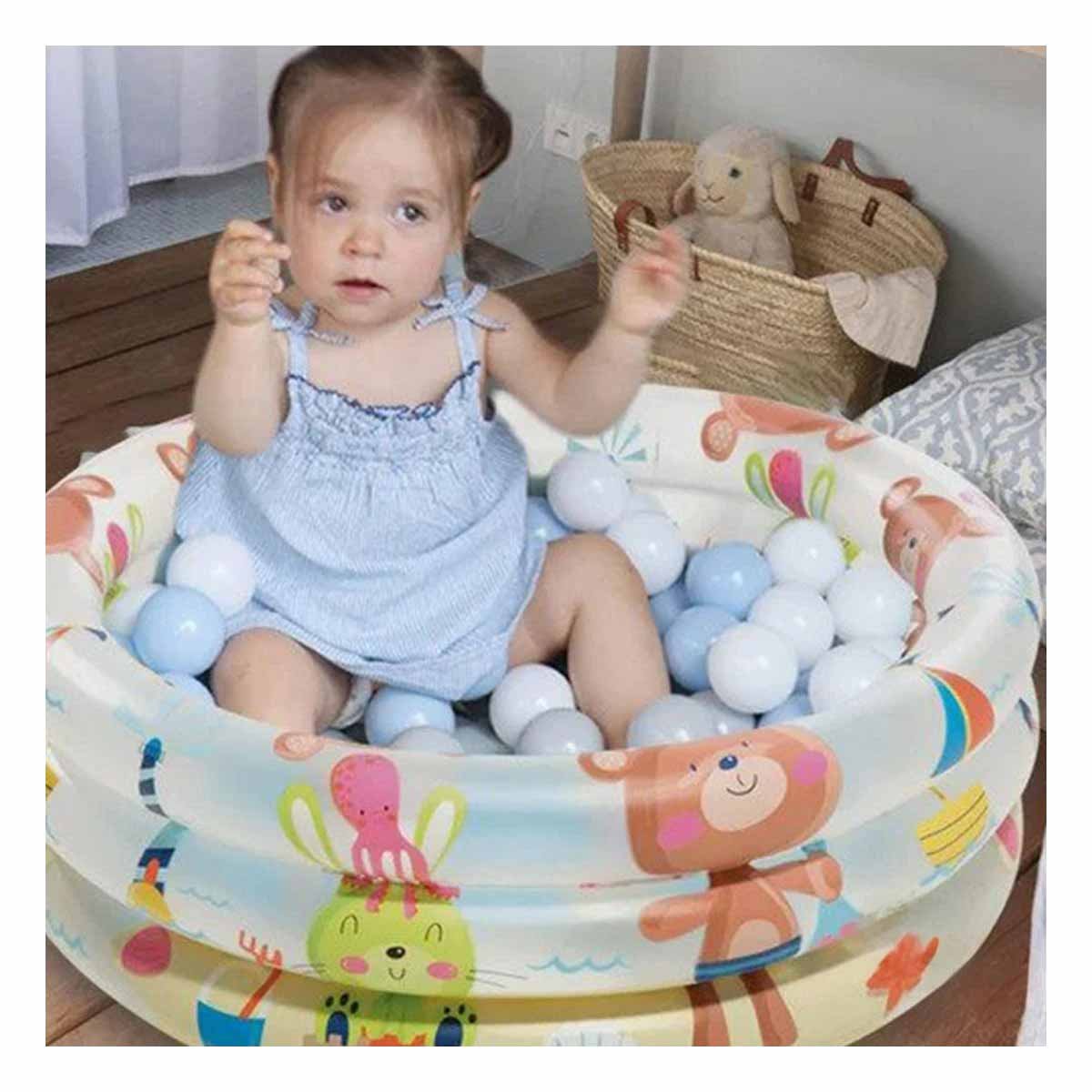 AREA DE AGUA INFLABLE CON OSITOS PARA JUEGOS EN CASA Y+LIGAS REGALO - 2