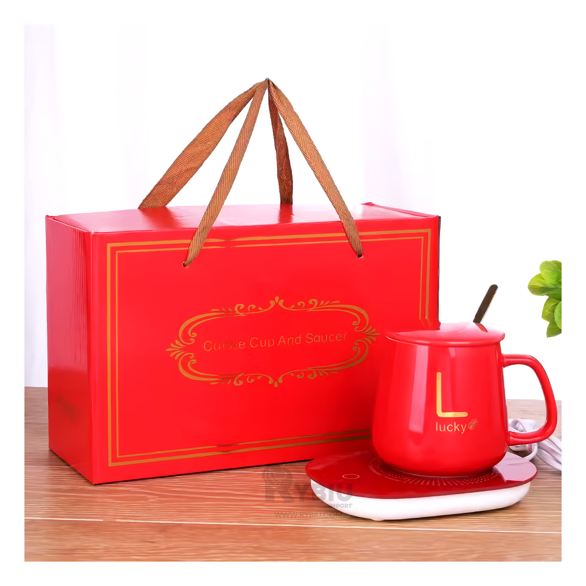 SET RYBIU PRACTICO CON TAPA ROJO + BANDERITAS ADHESIVAS - 1