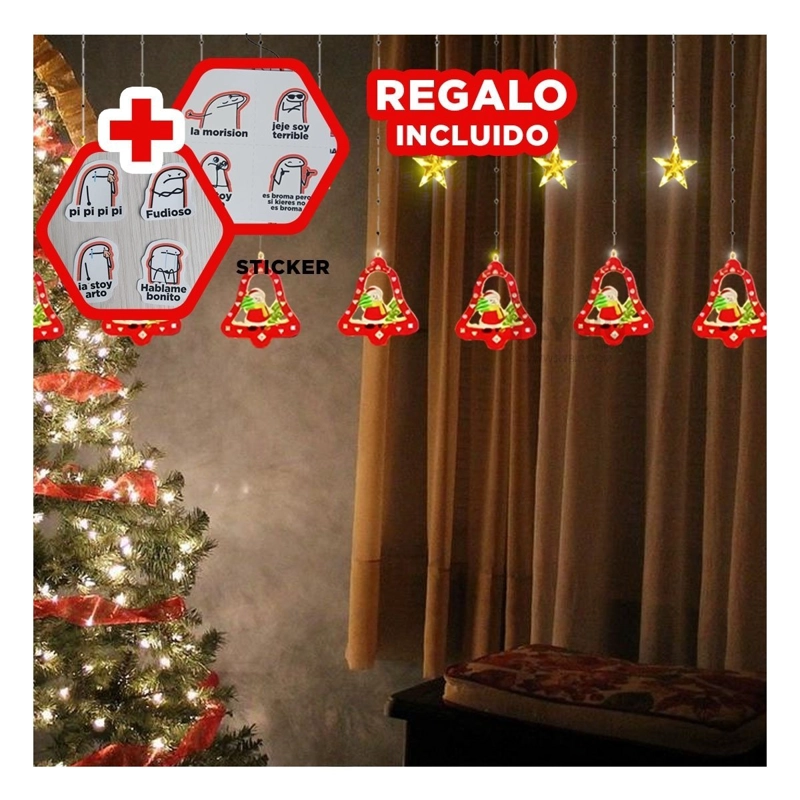 CORTINA RYBIU CON FORMAS DE MULTICOLOR + REGALO STICKERS
