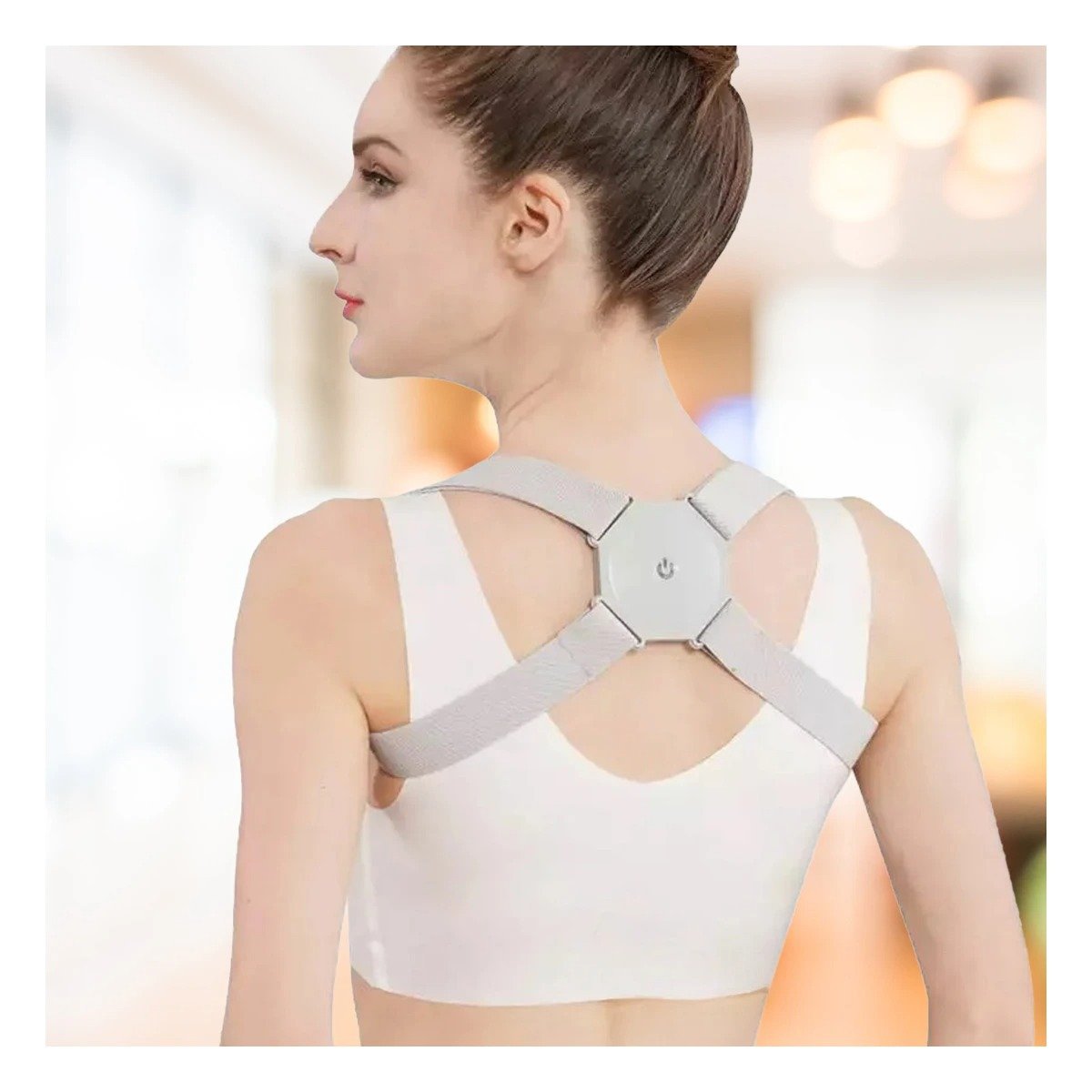 ALINEADOR CORRECTOR NEGRO AJUSTABLE PARA ESPALDA Y+PAPEL REGALO - 5