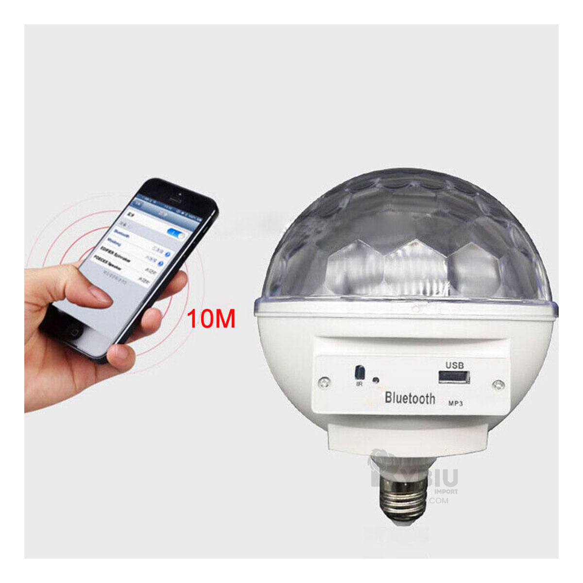 BOCINA BLUETOOTH RYBIU TE29441 OPTIMO USO COLOR BLANCO + GIFT STICKERS - 5