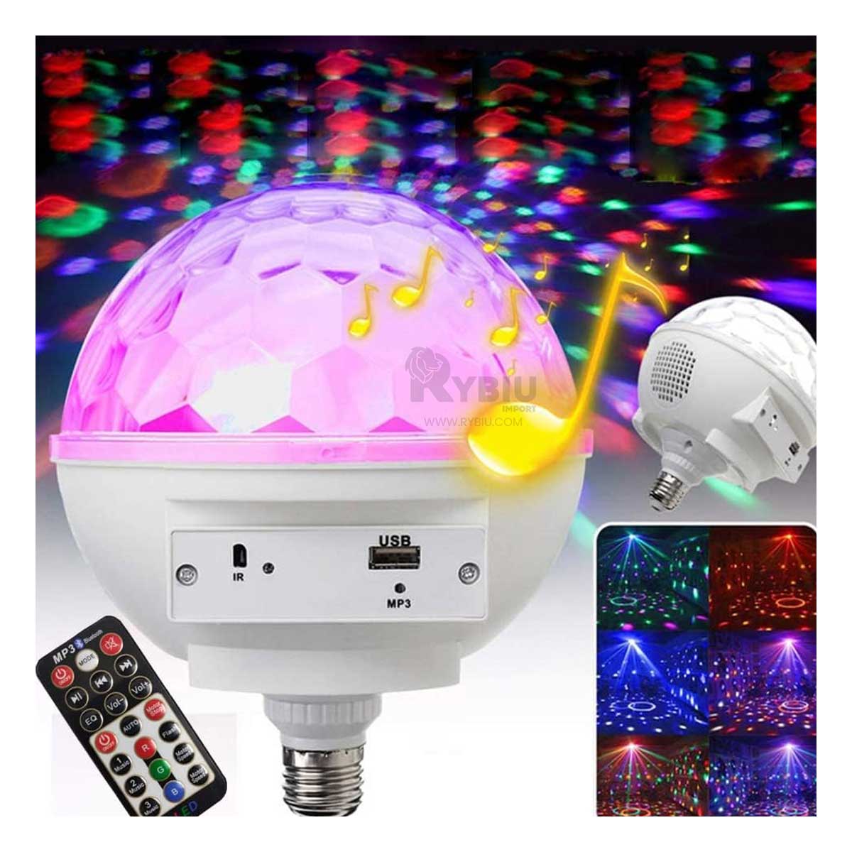 PARLANTE BLUETOOTH RYBIU TE29441 COMPACTO COLOR BLANCO + BANDERITAS ADHESIVAS - 3