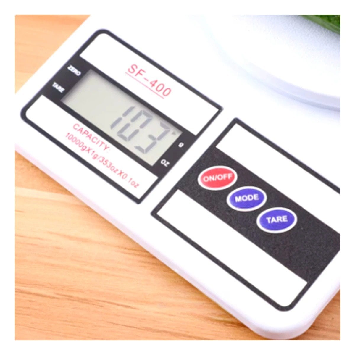 BALANZA GRAMERA PARA COCINA Y HOGAR CON ALTA PRECISION COLOR BLANCO - 1