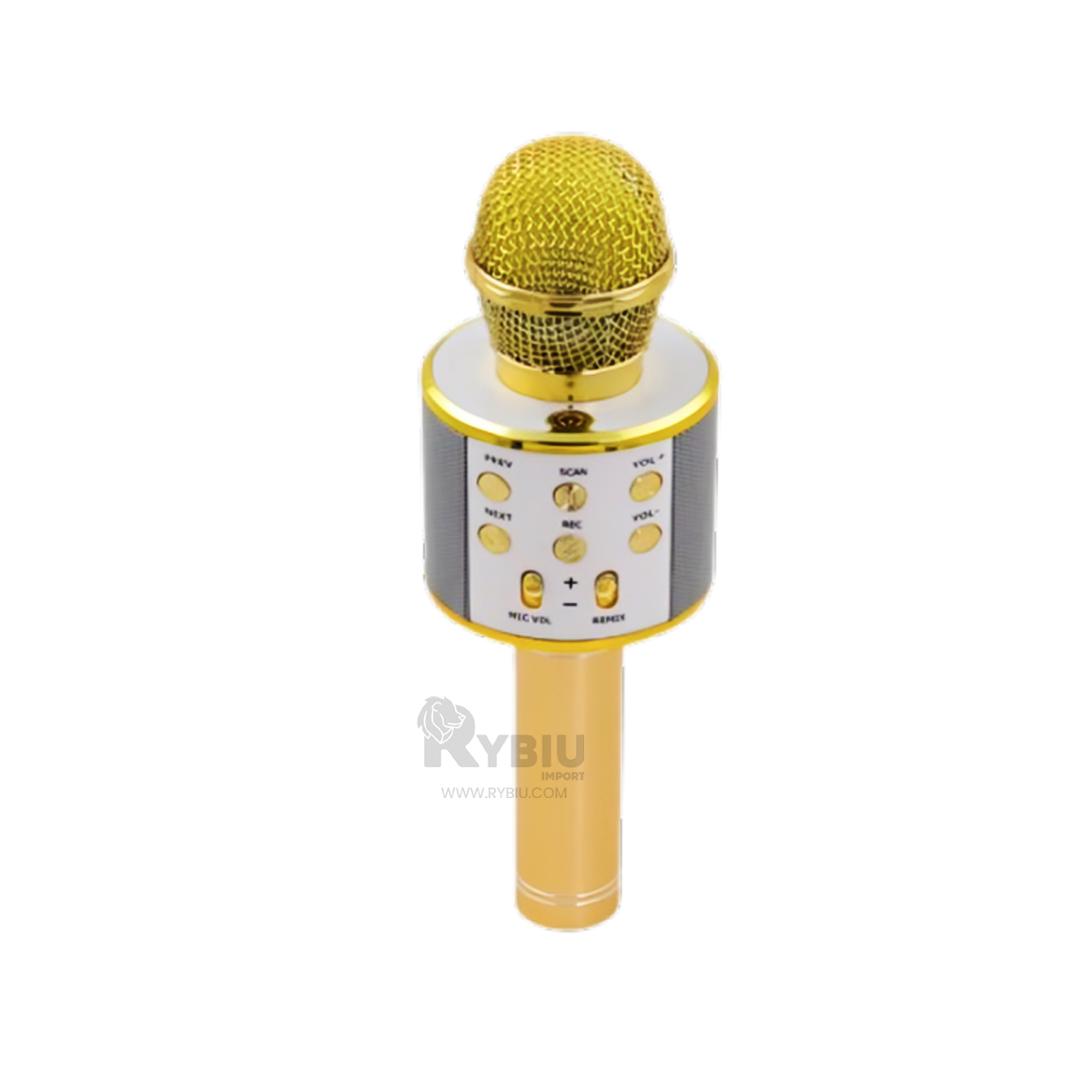 MICRÓFONO RYBIU BONITO EFICAZ DORADO + GIFT MINIAGENDA - 2