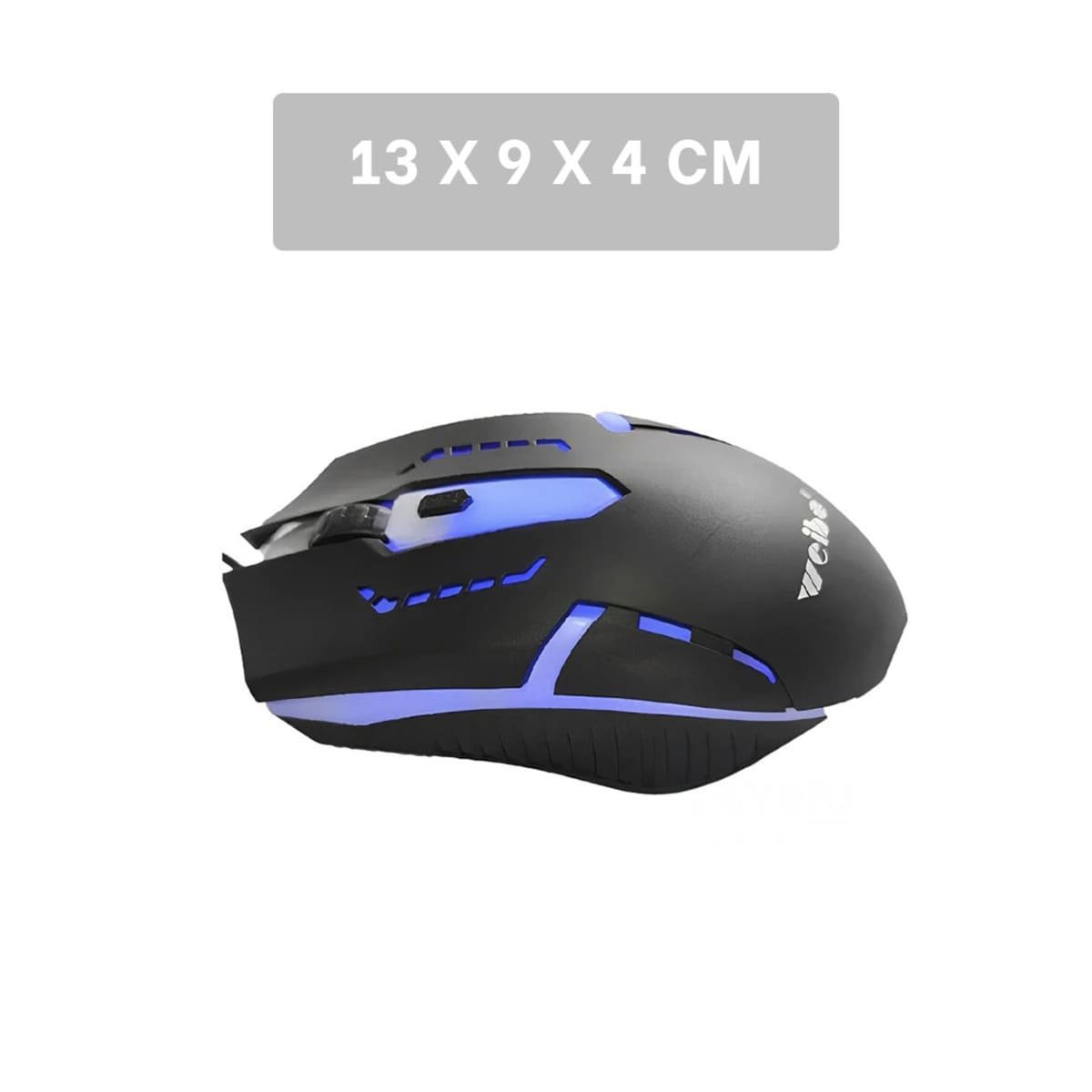 MOUSE RYBIU MULTIFUNCIONAL WEIBO EN NEGRO + REGALO STICKERS M-39 - 4