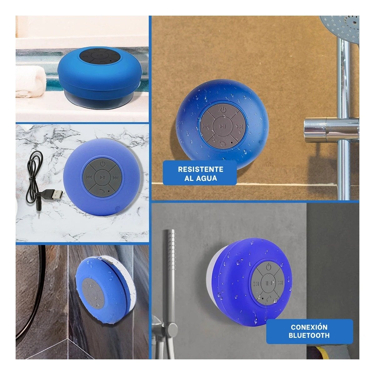 DISPOSITIVO DE SONIDO RYBIU COD.BTS06 MODERNO EN AZUL + POST-IT ADHESIVOS - 5