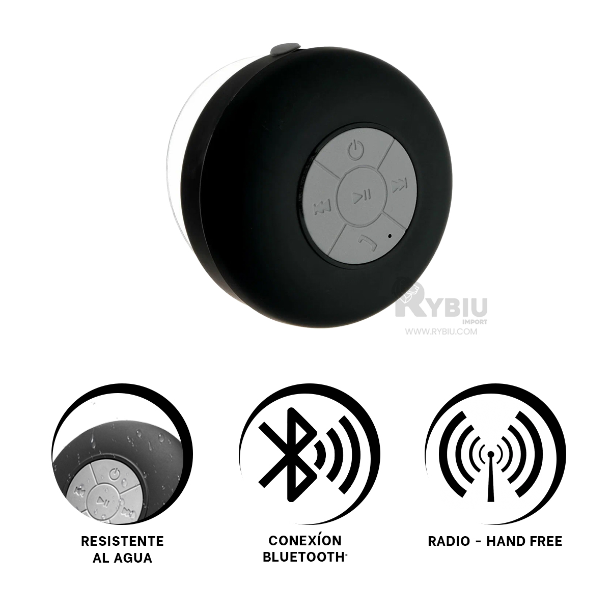 ALTAVOZ PARA TOCADOR DE COLOR NEGRO Y+ENVOLTORIO DE REGALO - 2