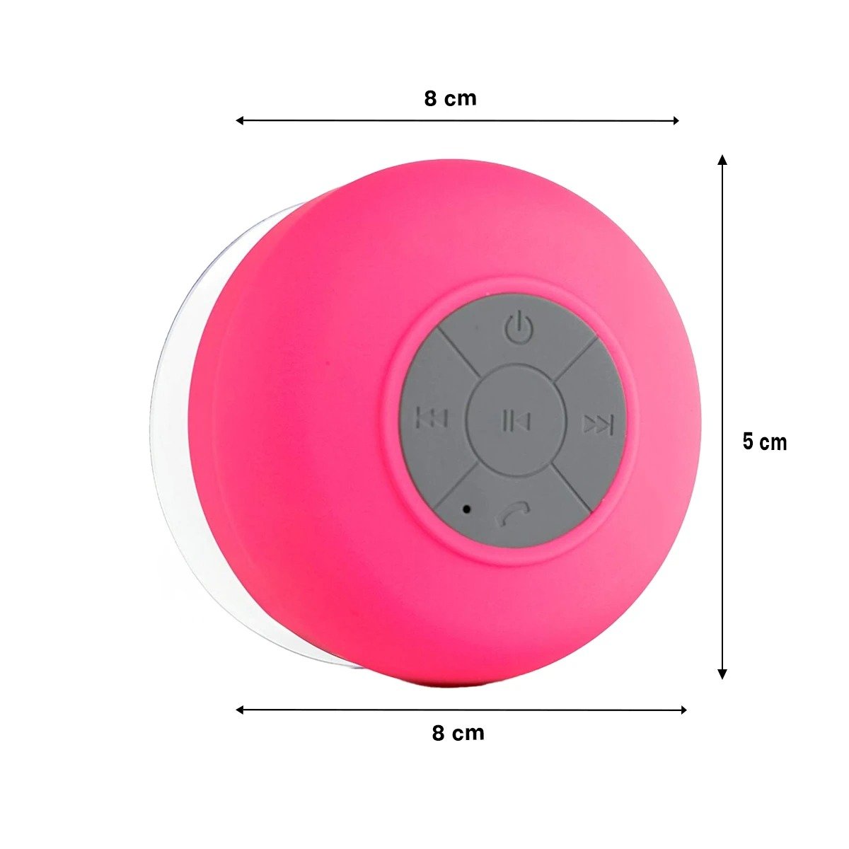 PARLANTE IMPERMEABLE ROSADO CON CONEXION BLUETOOTH PORTATIL PARA MUSICA EN CASA - 4