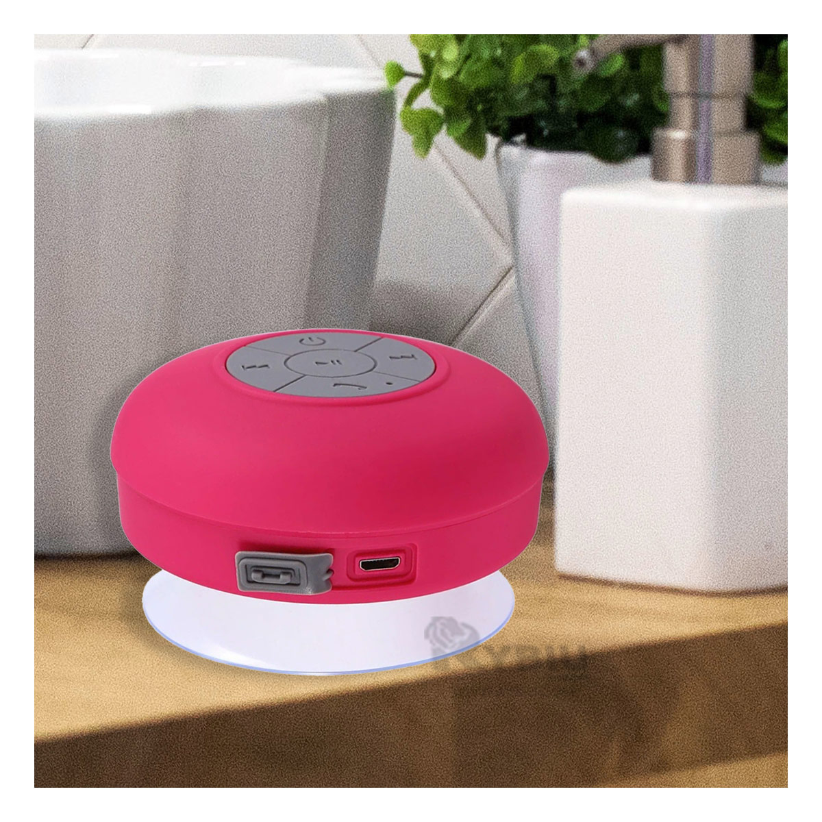 ALTAVOZ PARA TOCADOR DE COLOR ROSADO Y+ENVOLTORIO DE REGALO - 3