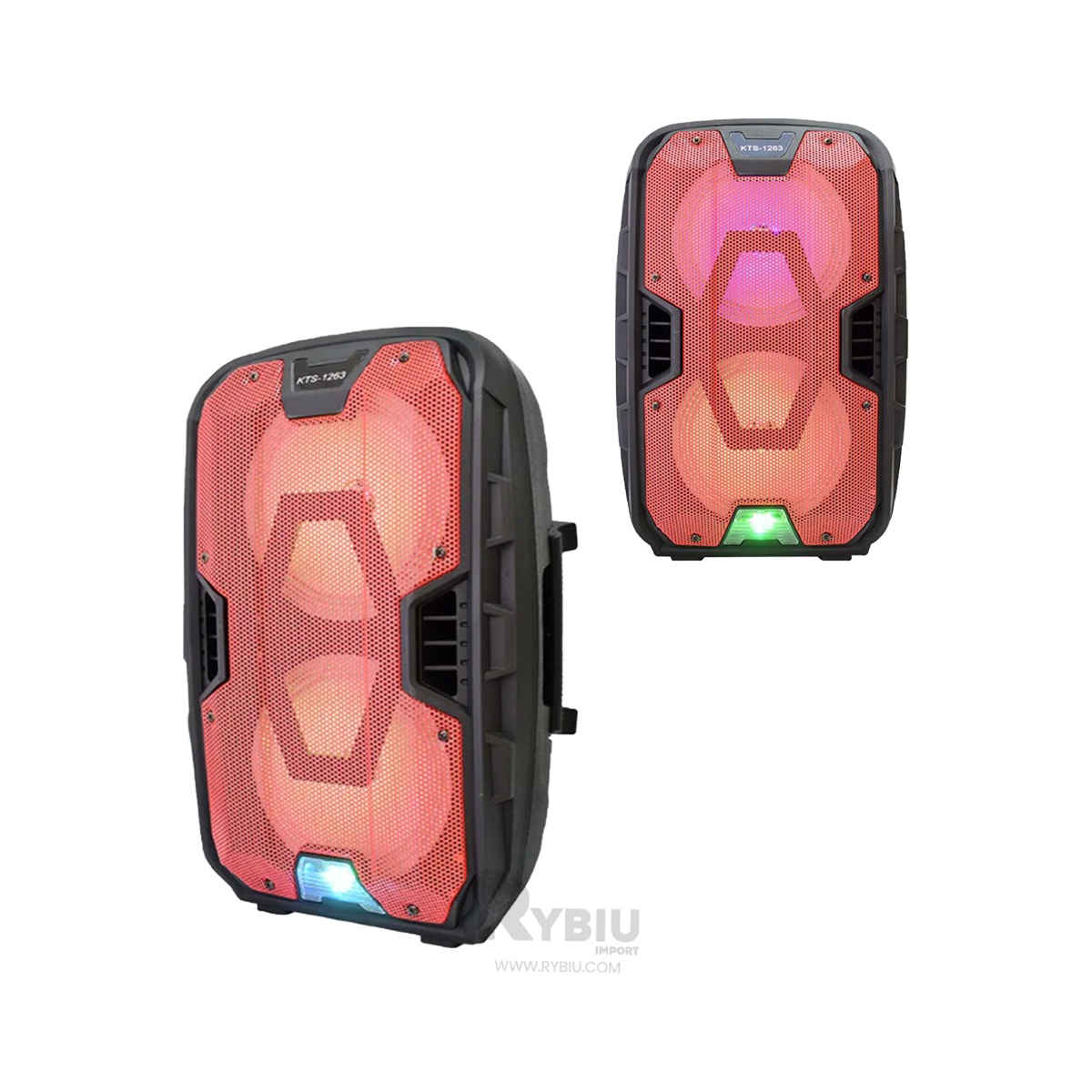 ALTAVOZ RYBIU KTS-1263 BLUETOOTH KTS PARA AUDIO POTENTE FAMILY + BANDERITAS ADHESIVAS - 1