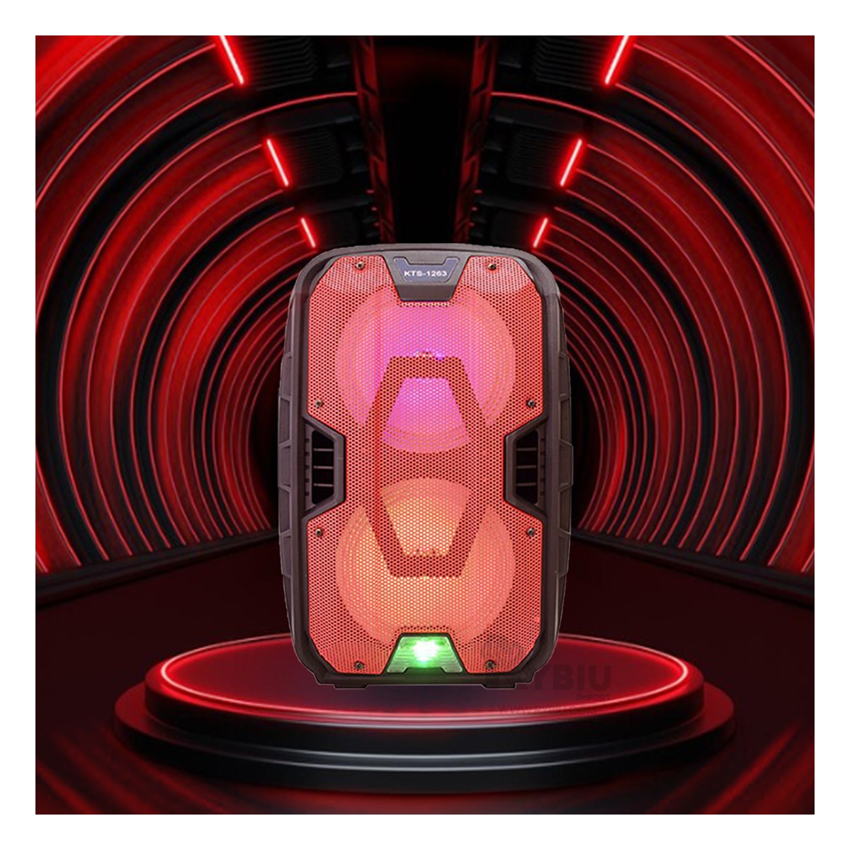 BOCINA RYBIU KTS-1263 BLUETOOTH AUDIO MAX KTS PARA LIVING ROOM + ENVOLTORIO REGALO - 3