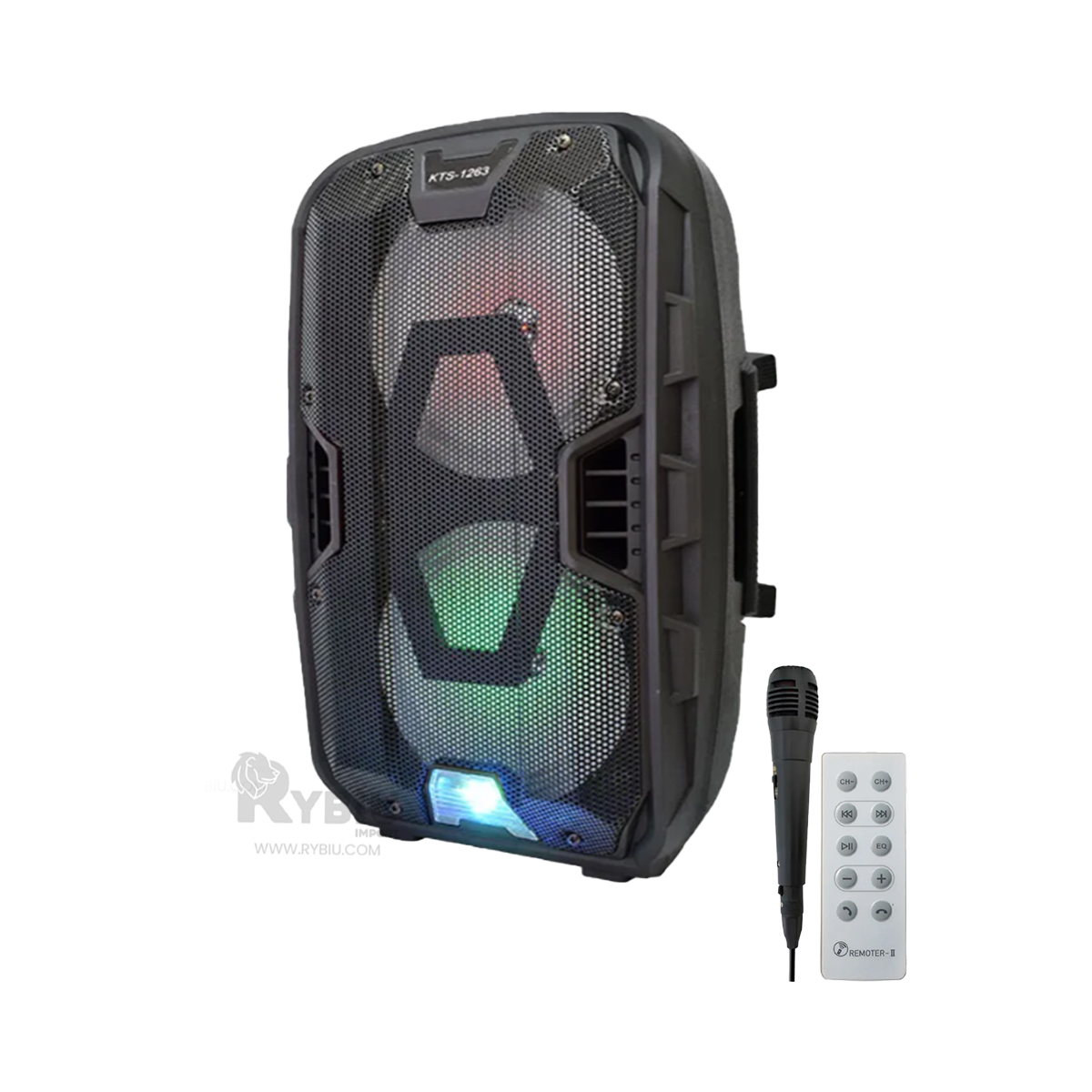 BOCINA SONIDO RYBIU KTS-1263 BLUETOOTH PRO MULTIFUNCIONAL CUARTO + GIFT MINIAGENDA - 1