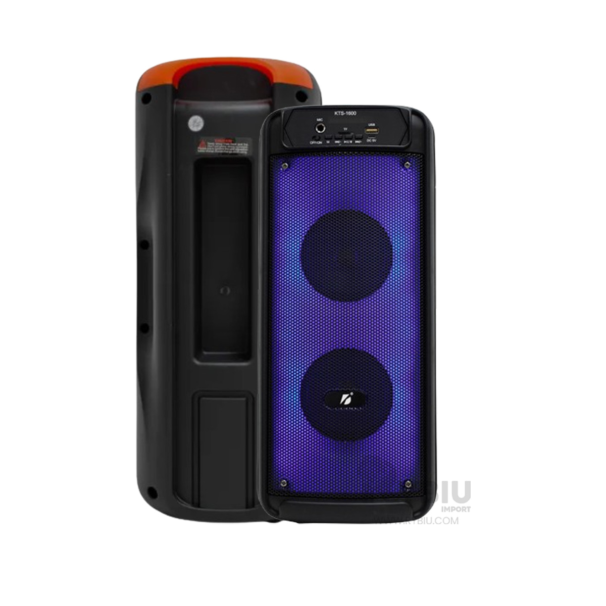 BOCINA RYBIU KTS-1600 BLUETOOTH ALTAVOZ PORTATIL KTS PARA SALA + REGALO AGENDITA - 4