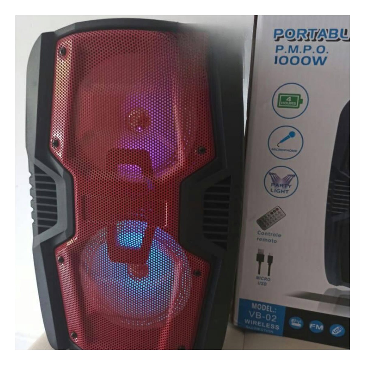 ALTAVOZ CON BUEN SONIDO RYBIU KTS-1263 BLUETOOTH KTS PARA CASA + LIGAS REGALO - 2