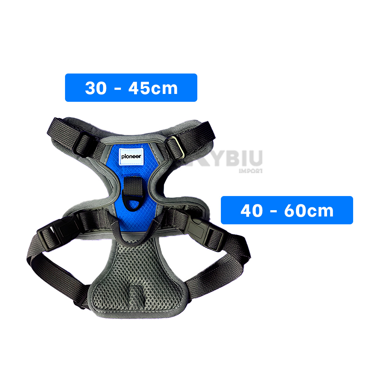 CORREA PERROS MA30092 RYBIU PRACTICA AZUL + REGALO LIGAS PEINAR - 5