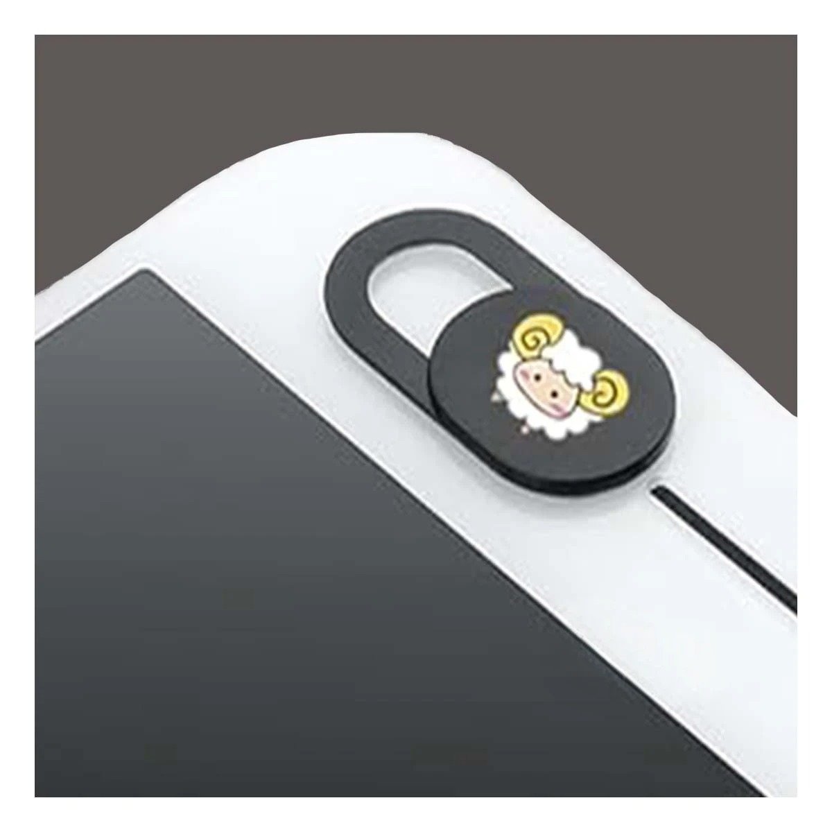 PROTECTOR MODERNO CÁMARA ESPIA NEGRO + REGALO STICKERS - 5