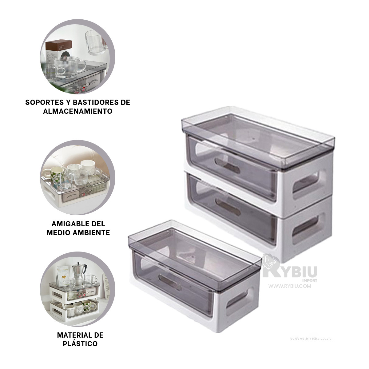 ESTANTE RYBIU 6159 BLANCO VASOS 39.5X27X23.5 + GIFT MINIAGENDA - 2