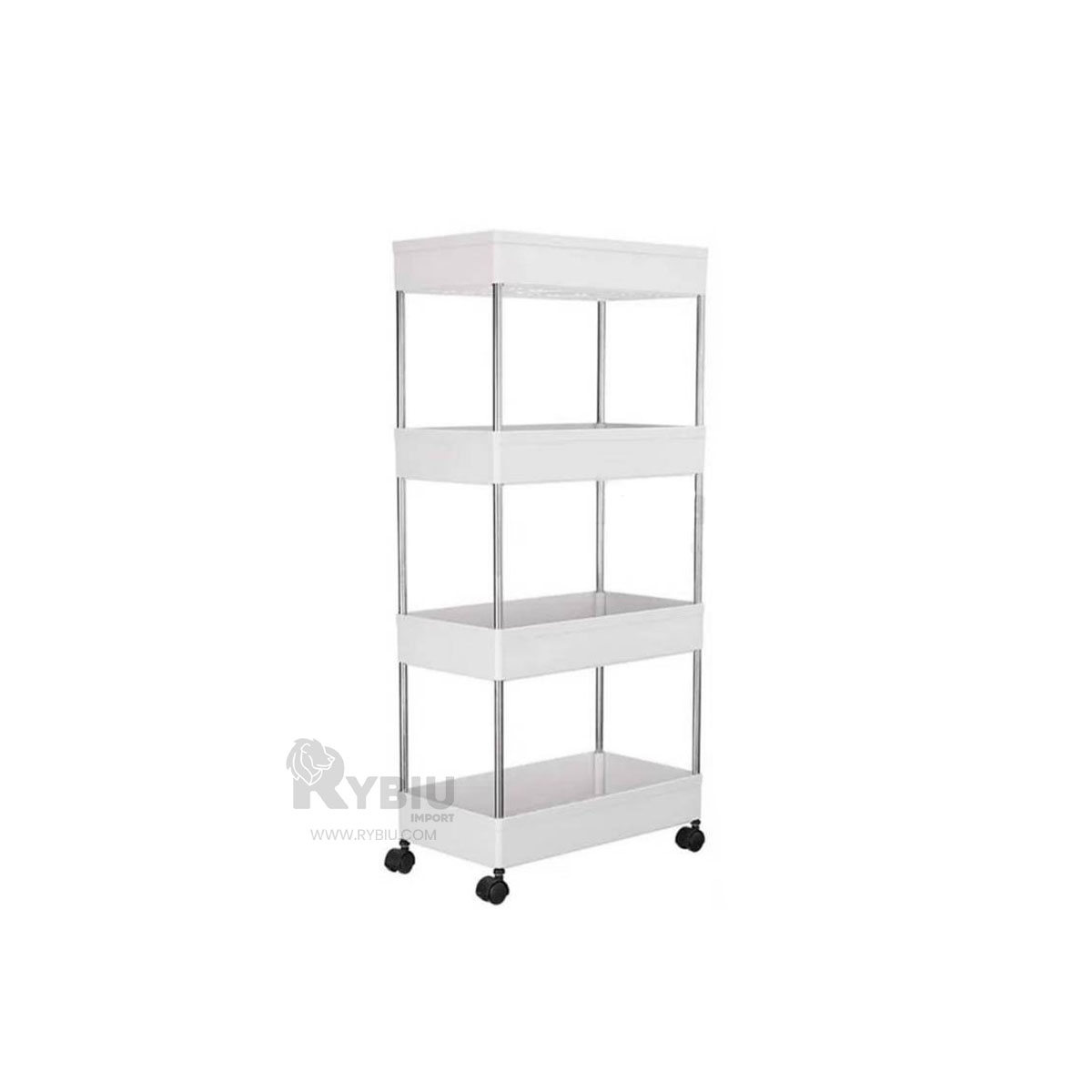 MUEBLE RYBIU HO30742 BLANCO CON LLANTITAS + ENVOLTORIO REGALO - 3