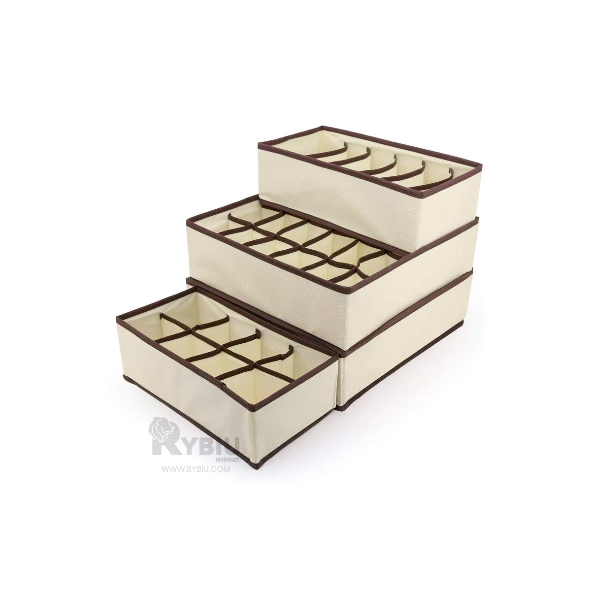 SET RYBIU HO32145 4 PIEZAS PARA DISTRIBUIR BEIGE + BANDERITAS ADHESIVAS - 2