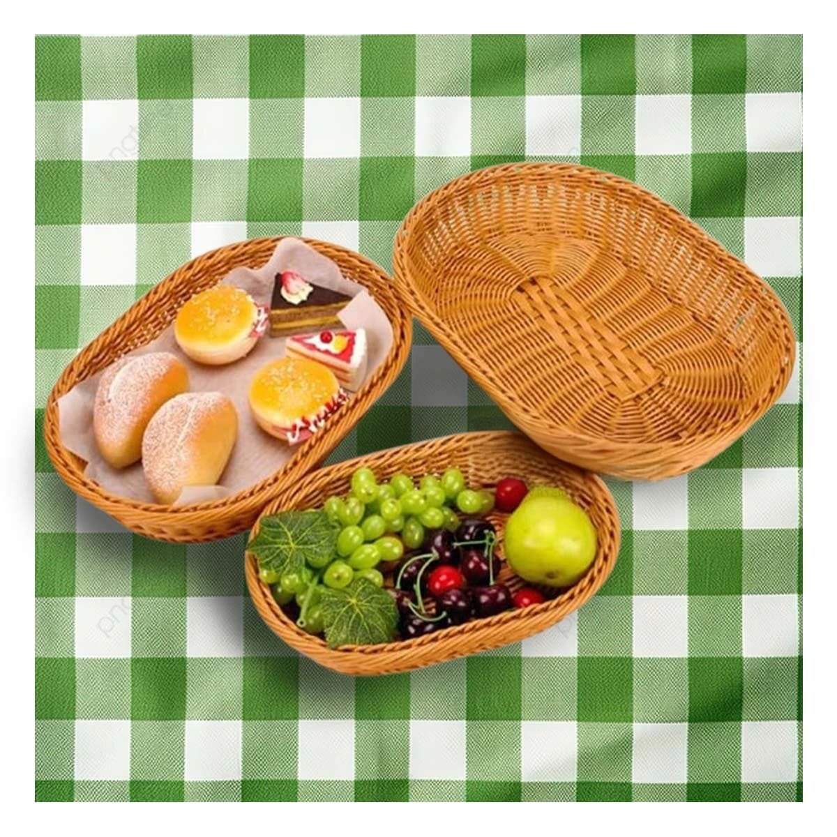 SET CESTA RYBIU HO32323 MADERA PLASTIFICADO EXOTICO 30X20X7 + PAPEL REGALO - 5