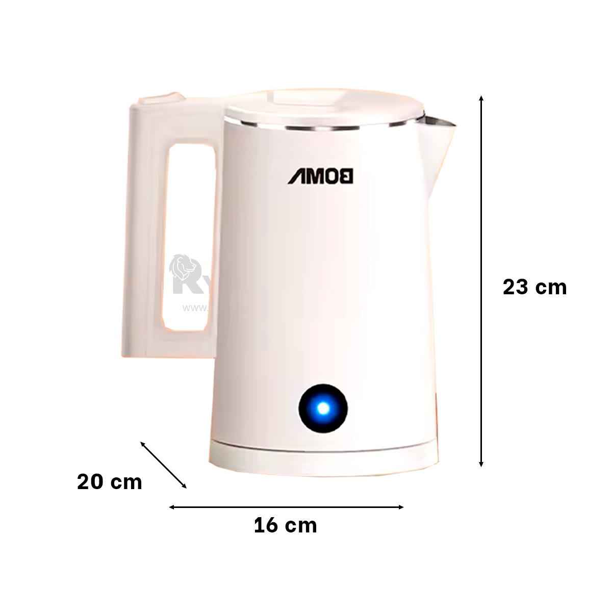 JARRA PORTATIL RYBIU BM-150A18 1800ML EN COLOR BLANCO + REGALO AGENDITA - 5