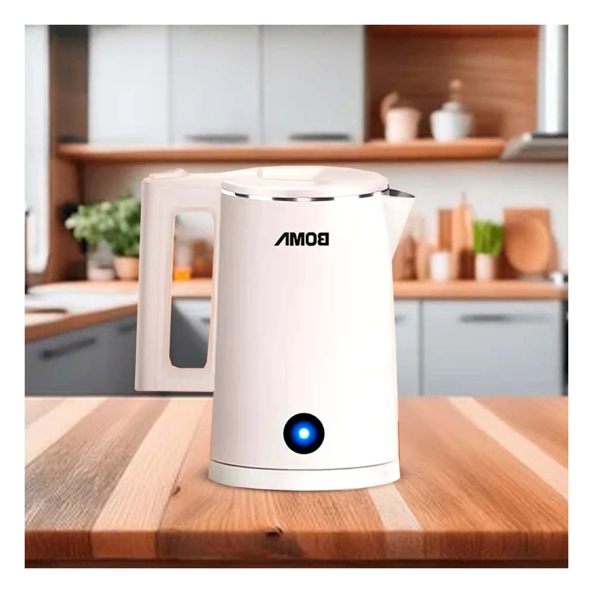 JARRA ELECTRICA RYBIU BM-150A18 1800ML CAPACIDAD EN COLOR BLANCO - 1