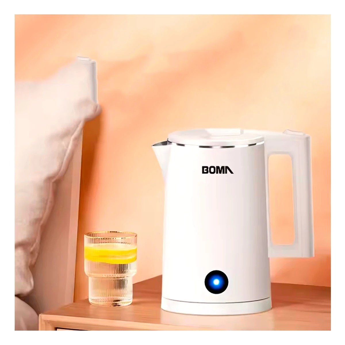 JARRA ELECTRICA RYBIU BM-150A18 1800ML CAPACIDAD EN COLOR BLANCO - 2