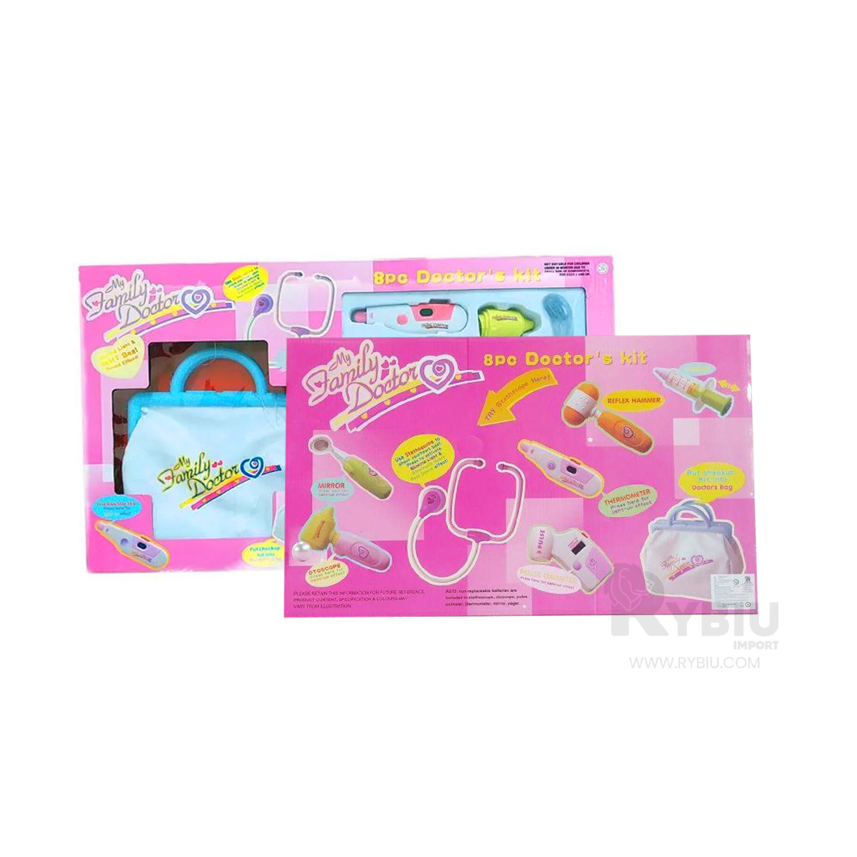 SET DE DIVERTIDO DE NIÑAS EN CAJA ROSADO Y+PAPEL DE REGALO - 3