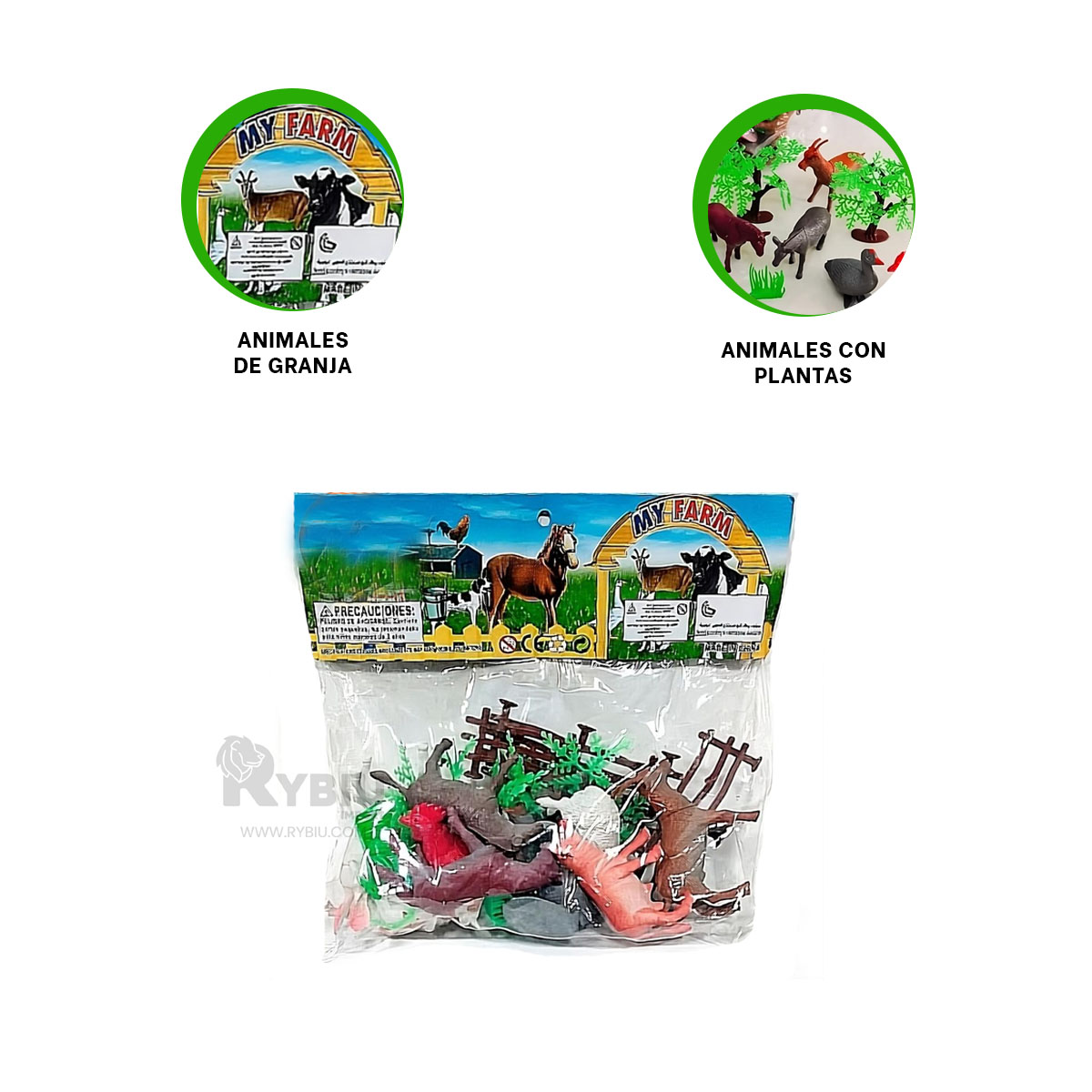 ANIMALES EN BOLSA EN TONO MULTICOLOR Y+REGALO AGENDITA - 3
