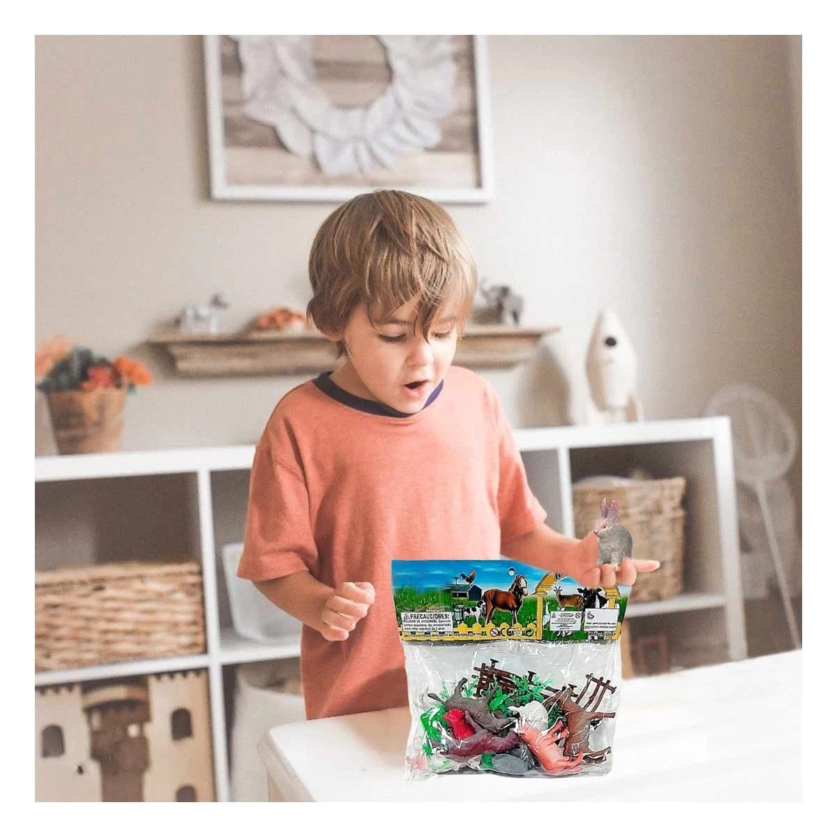 JUEGO RECREATIVO DE ANIMALES DE GRANJA CON PLANTAS PARA CASA YLIGAS REGALO - 1