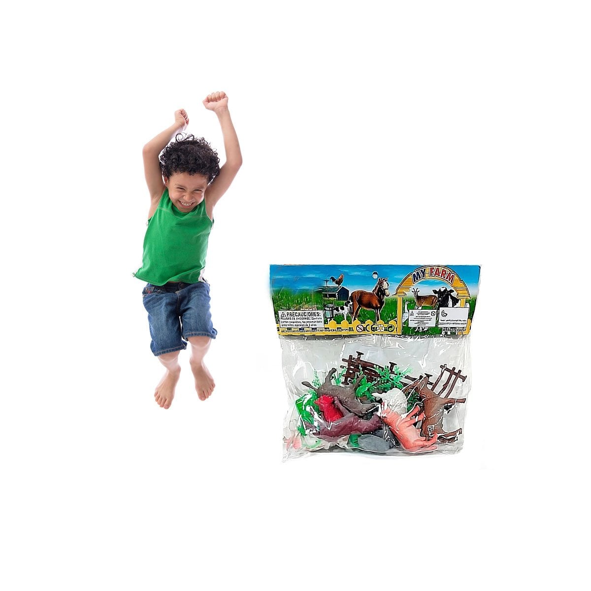 JUEGO RECREATIVO DE ANIMALES DE GRANJA CON PLANTAS PARA CASA YLIGAS REGALO - 3