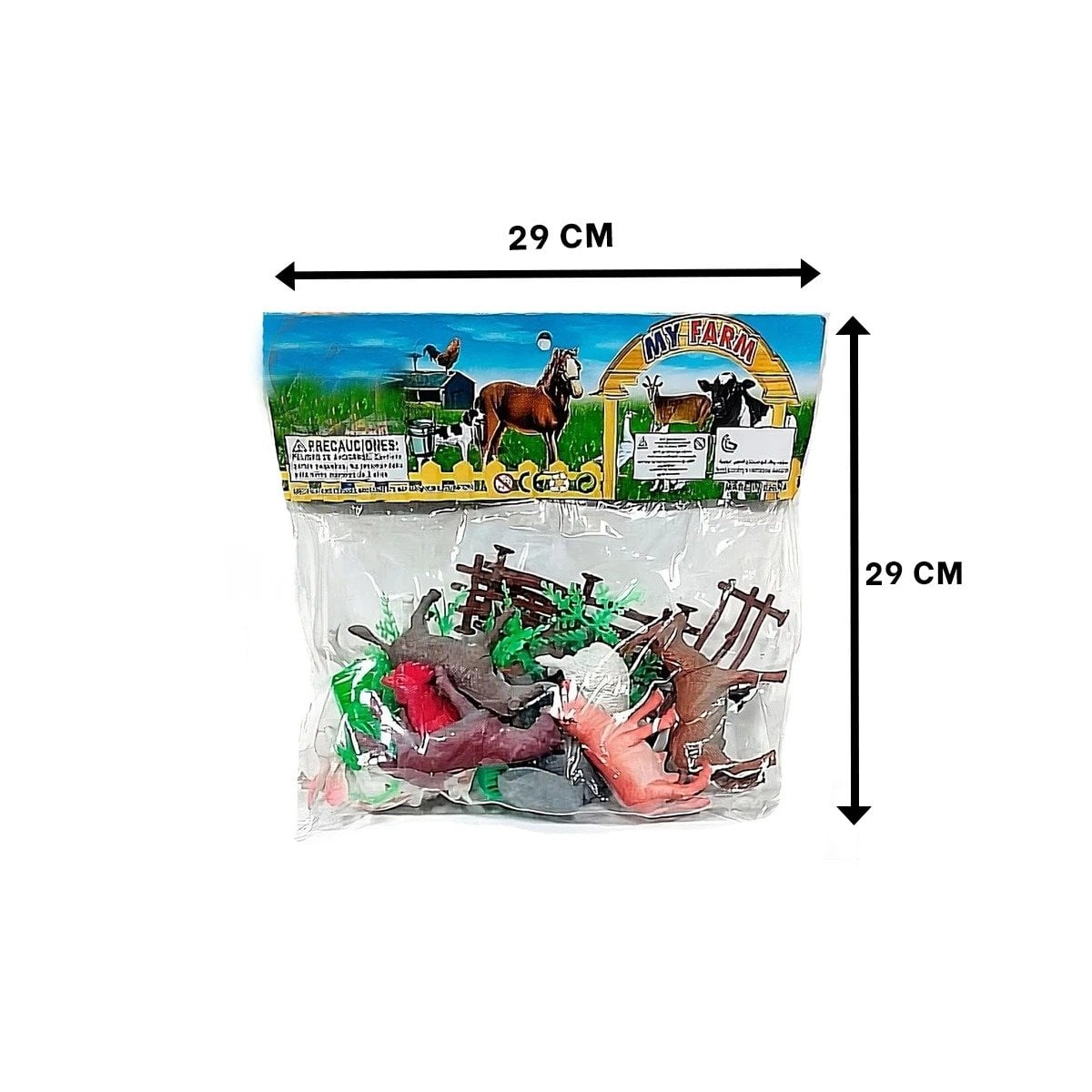 JUEGO RECREATIVO DE ANIMALES DE GRANJA CON PLANTAS PARA CASA YLIGAS REGALO - 4
