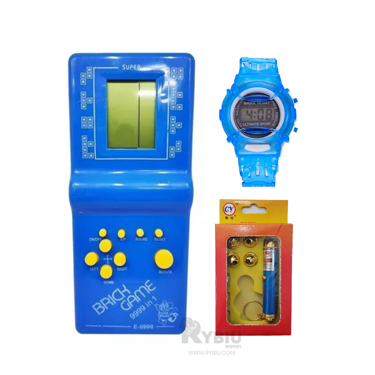 JUEGO MODERNO CON LASER EN AZUL Y+REGALO AGENDITA - 1