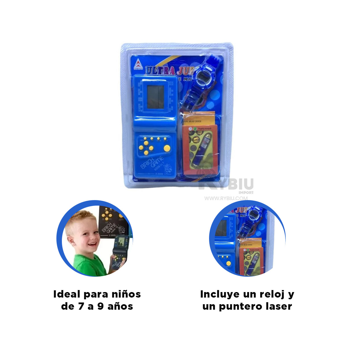 JUEGO MODERNO CON LASER EN AZUL Y+REGALO AGENDITA - 3