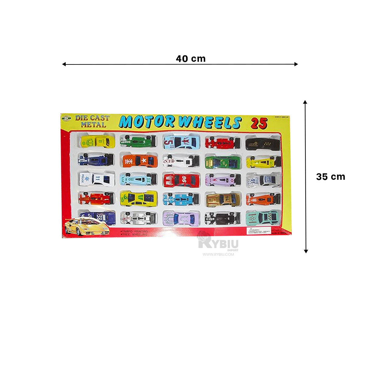 SET DE CARROS DE MOTOR EN MULTICOLOR Y+GIFT STICKERS - 5