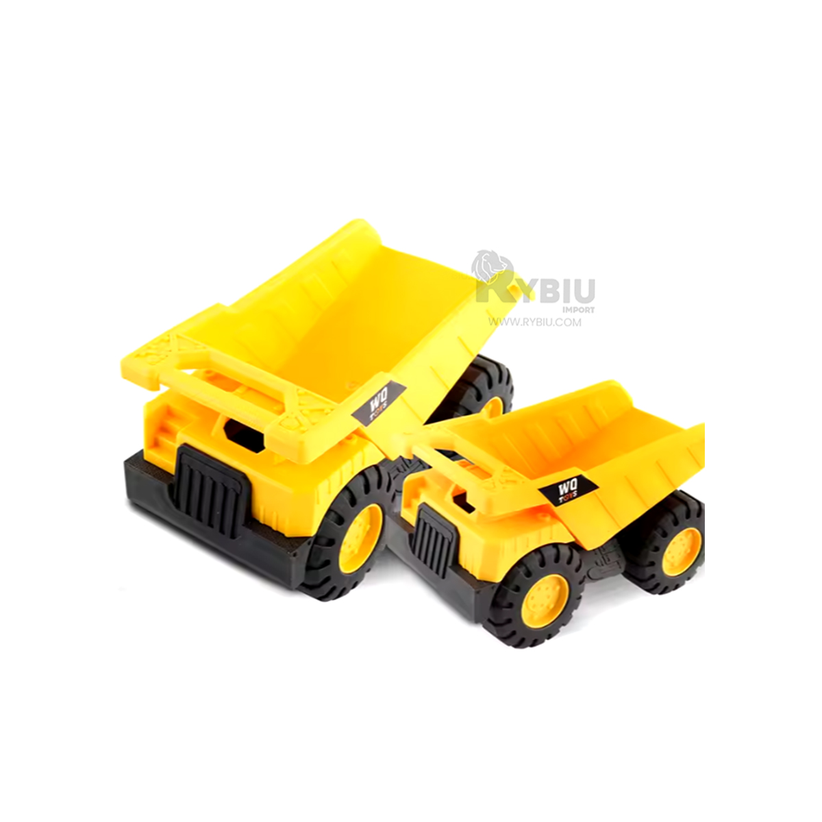 SET 3 CARROS DE PLASTICO AMARILLO Y+REGALO STICKERS - 2