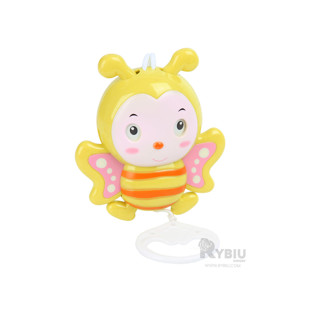 SONAJERO RYBIU JU29517 AMARILLO ENTRETENIDA + REGALO LIGAS PEINAR - 4