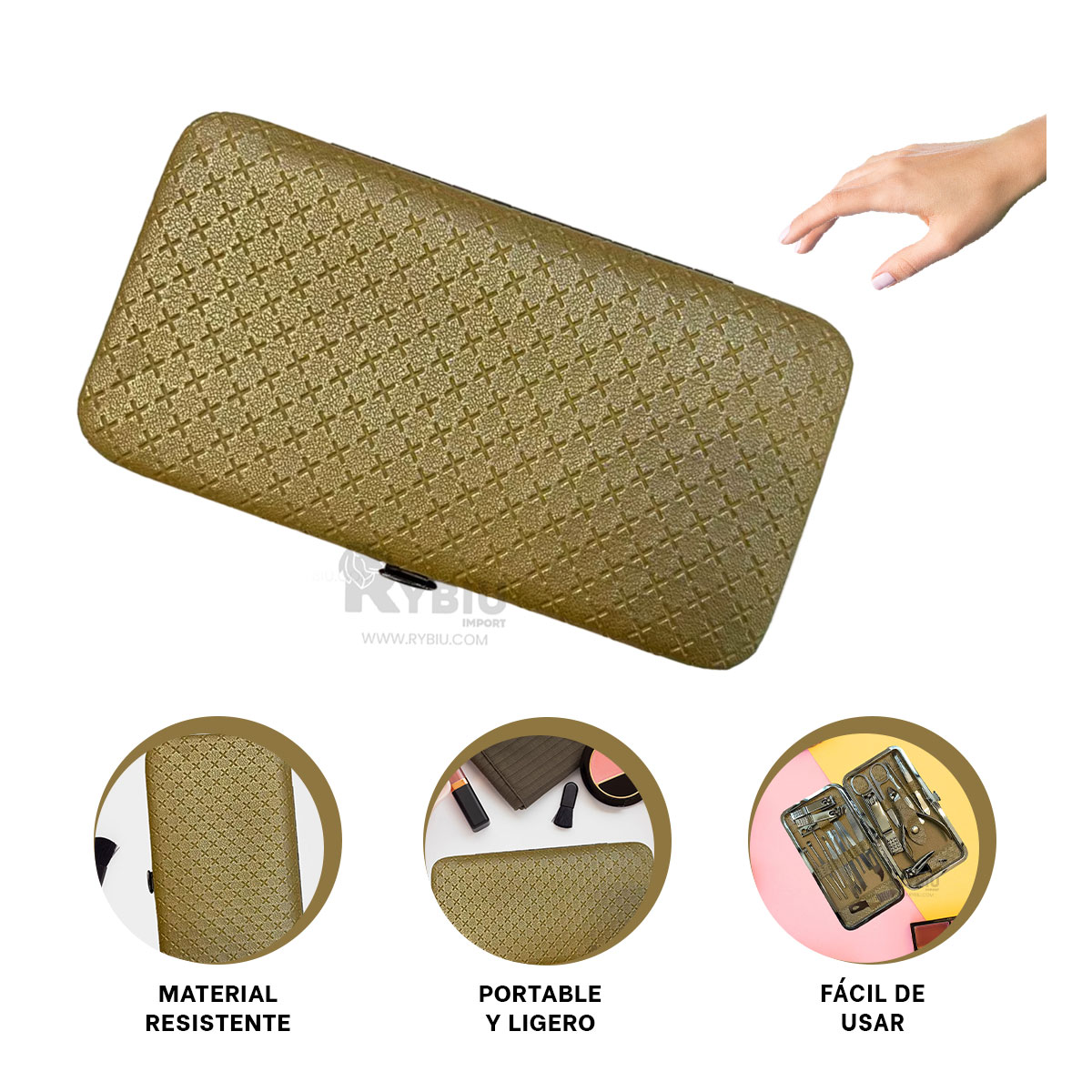 PACK MULTIFUNCIONAL DE UNAS DORADO Y+POST-IT ADHESIVOS - 1