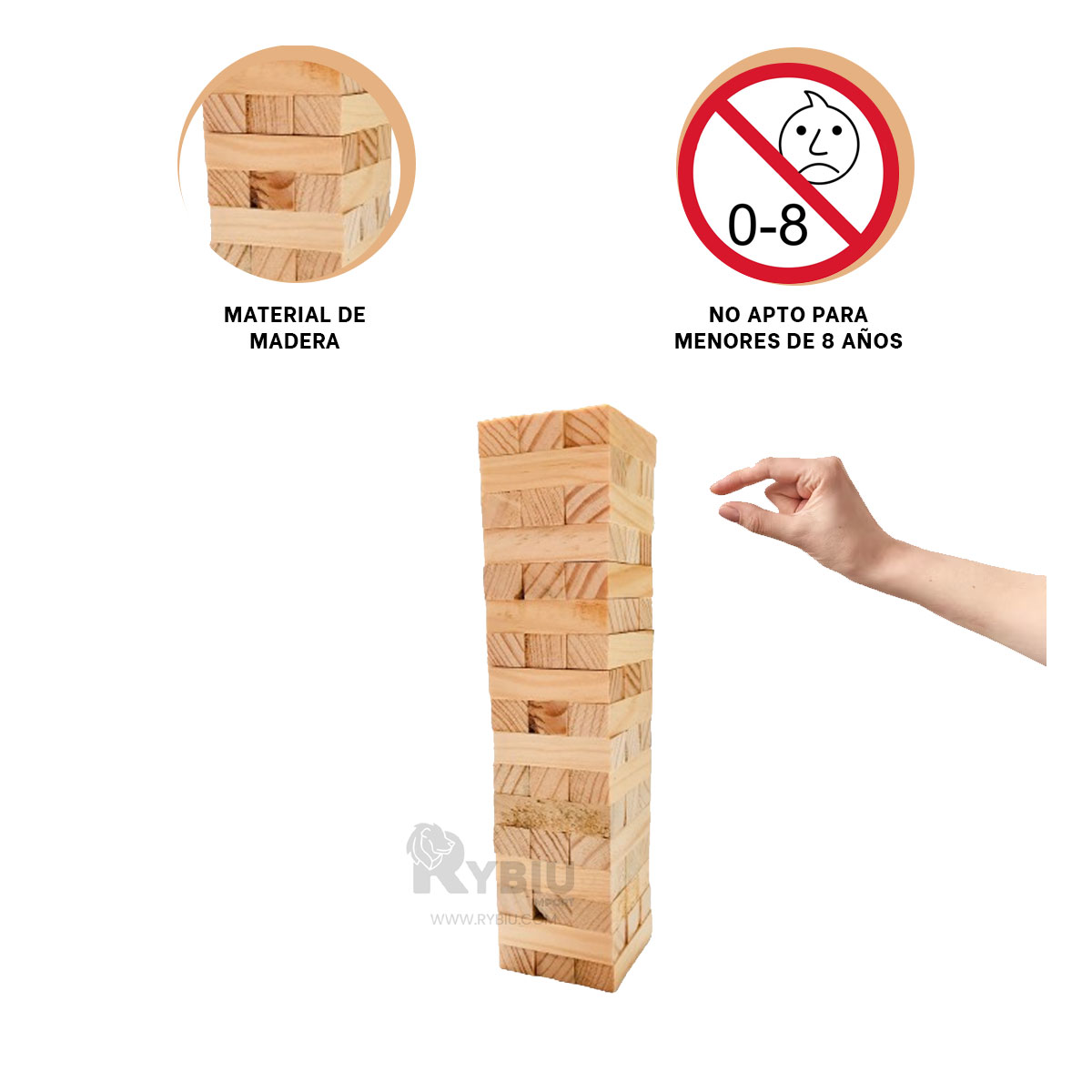 TORRE PARA MAS DE DOS JUGADORES DE MADERA Y+REGALO AGENDITA - 3