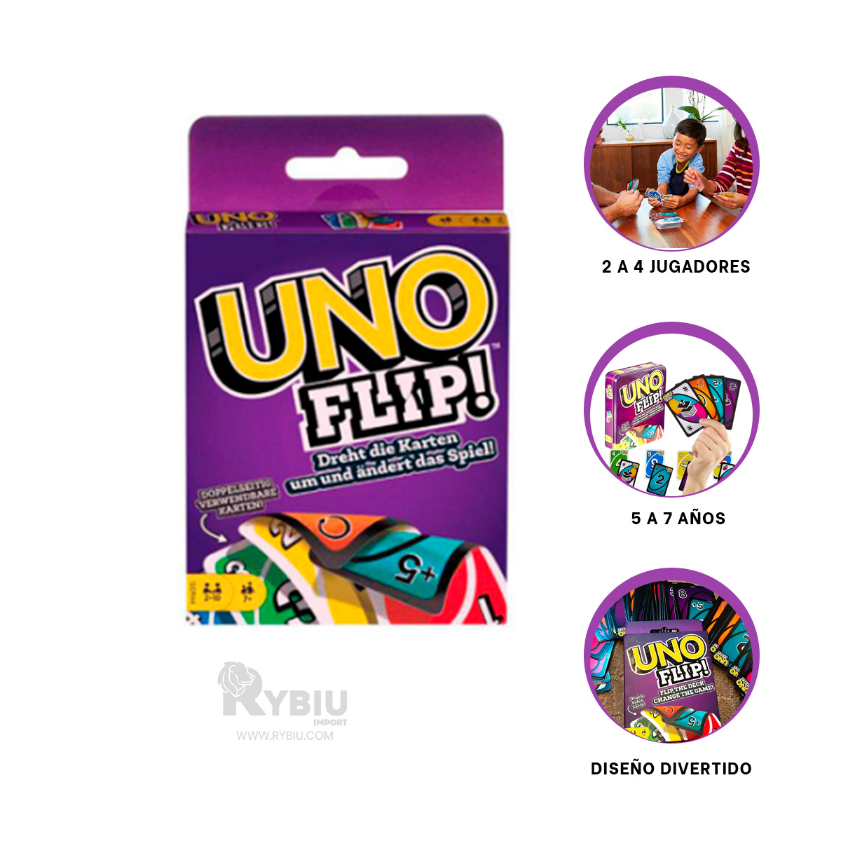 PAQUETE DE NAIPES EN MULTICOLOR Y+REGALO LIGAS PARA PEINAR - 3