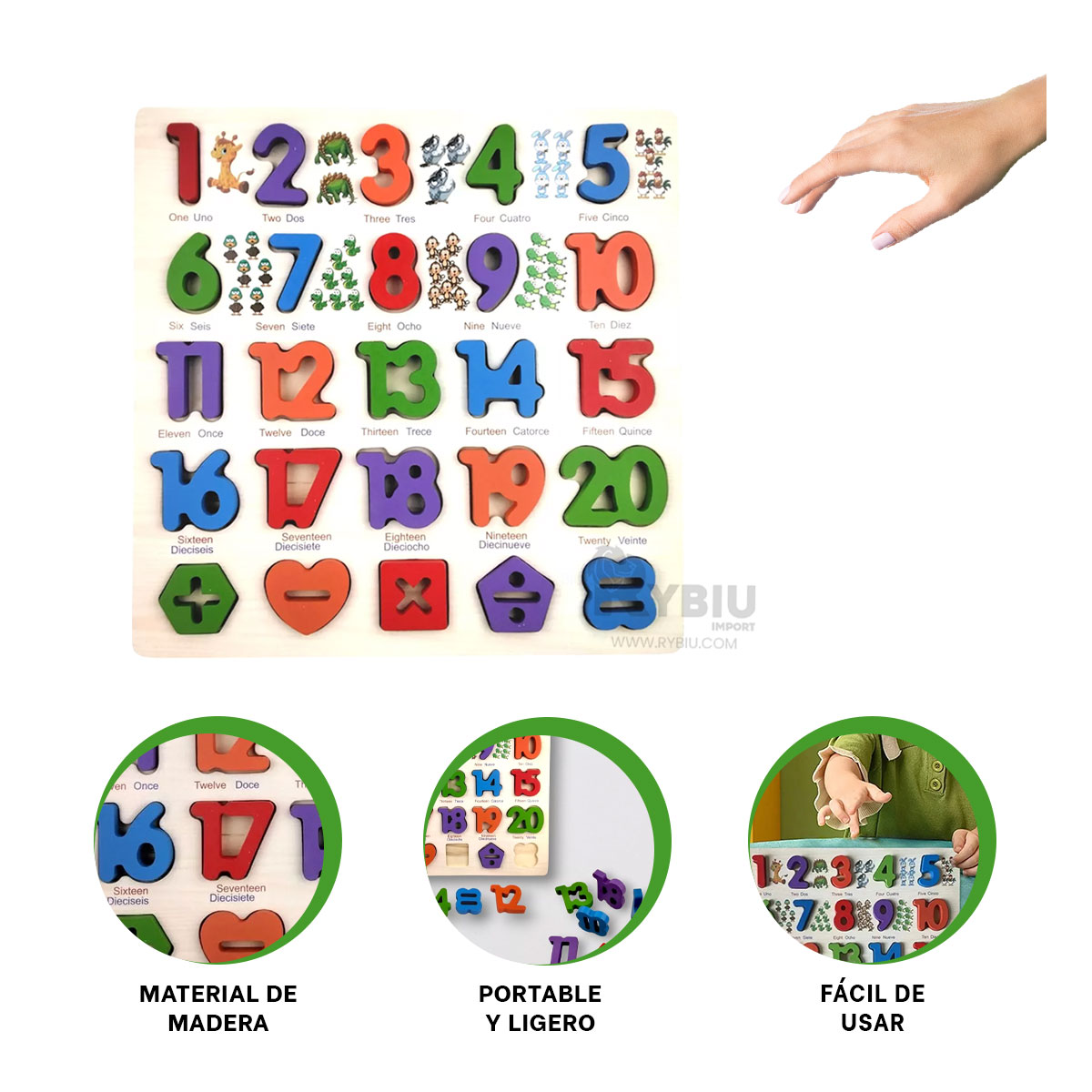 NUMEROS Y OPERACIONES ENCAJABLES DE NIÑOS Y+REGALO AGENDITA - 1