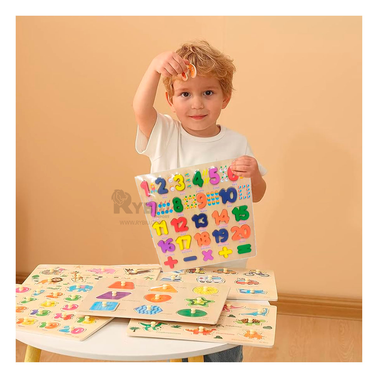 JUGUETE FACIL PARA NIÑOS MADERA Y+REGALO LIGAS PARA PEINAR - 4