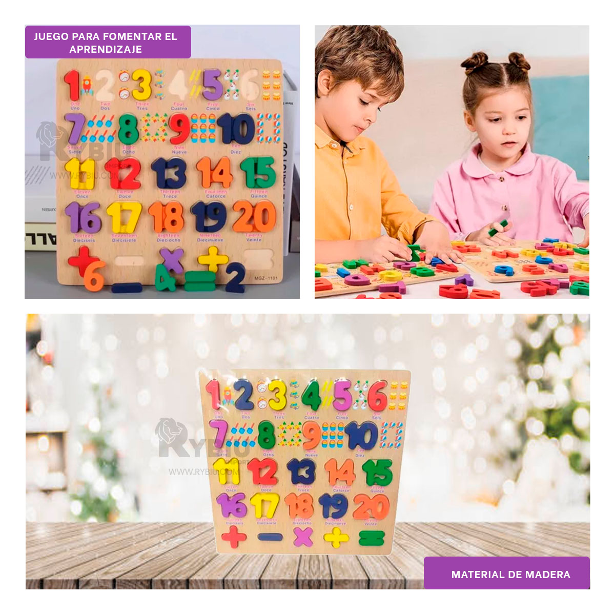 NUMEROS PARA APRENDIZAJE PARA NINOS MADERA Y+GIFT MINIAGENDA - 3