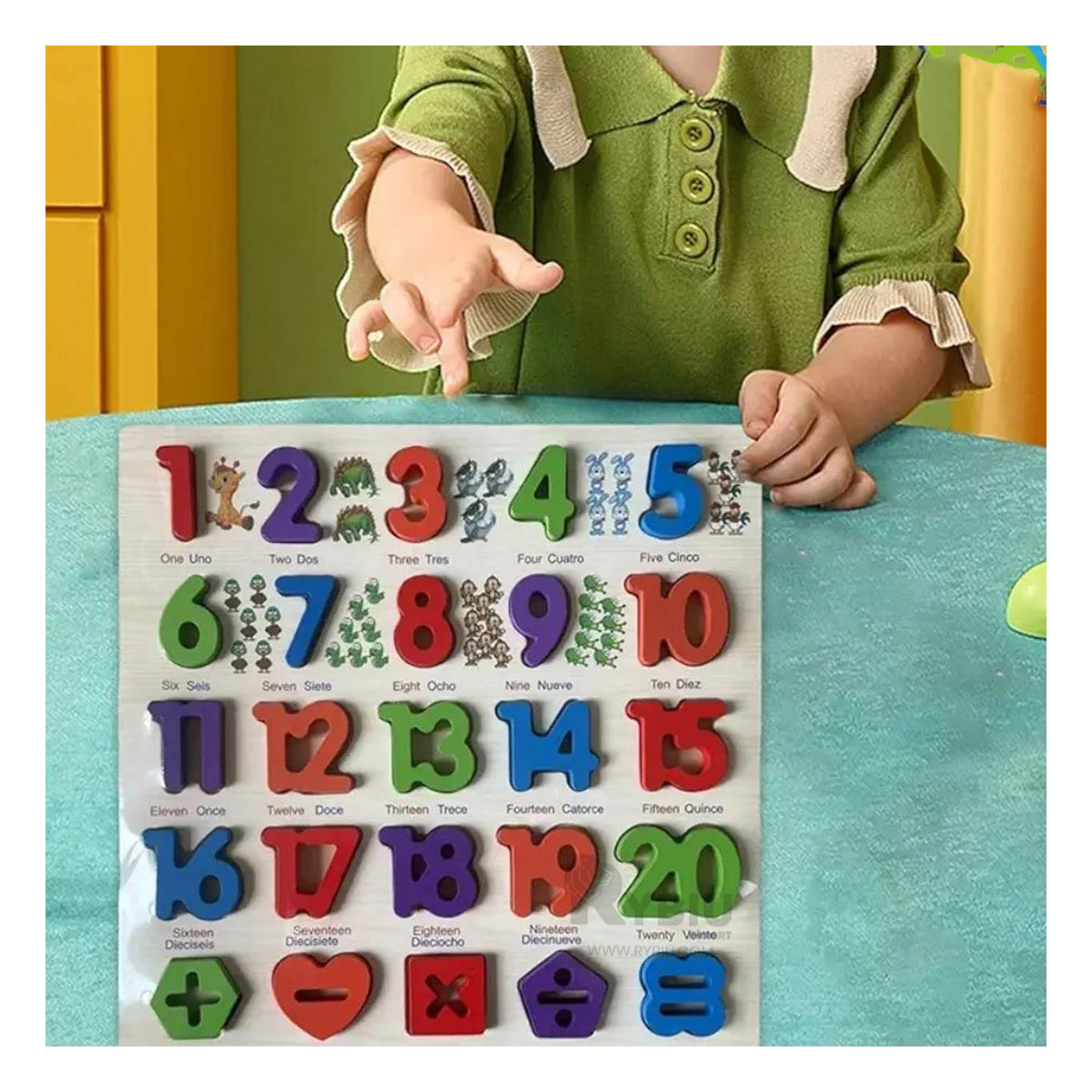 JUGUETE PARA NIÑOS DE APRENDIZAJE DE NUMEROS Y+GIFT STICKERS - 2
