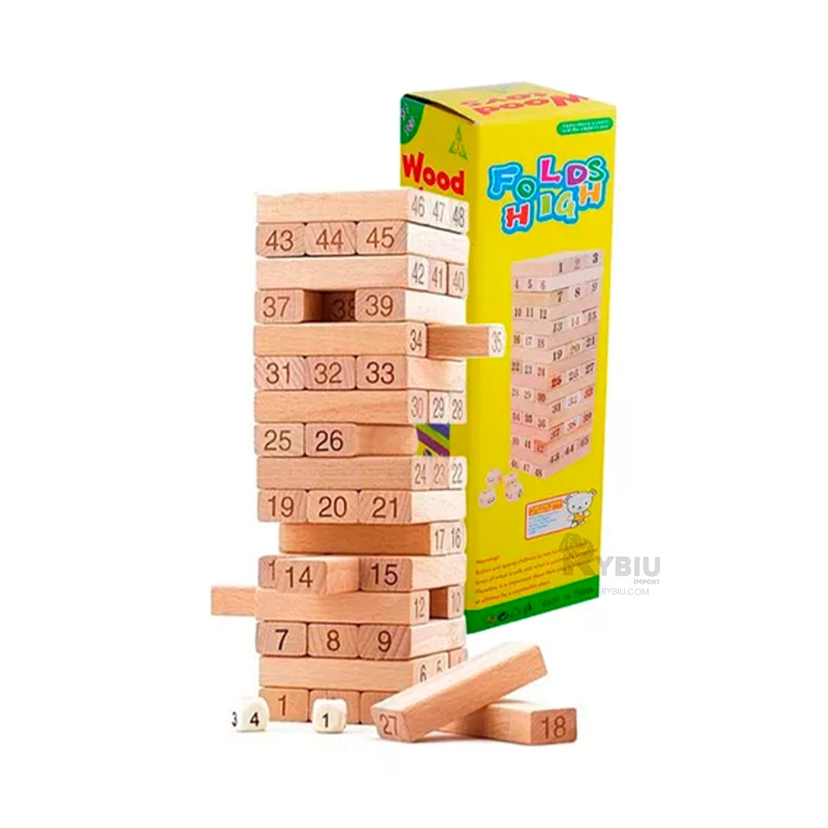 JUEGO DE EQUILIBRIO JENGA EN COLOR MADERA Y+GIFT MINIAGENDA - 1
