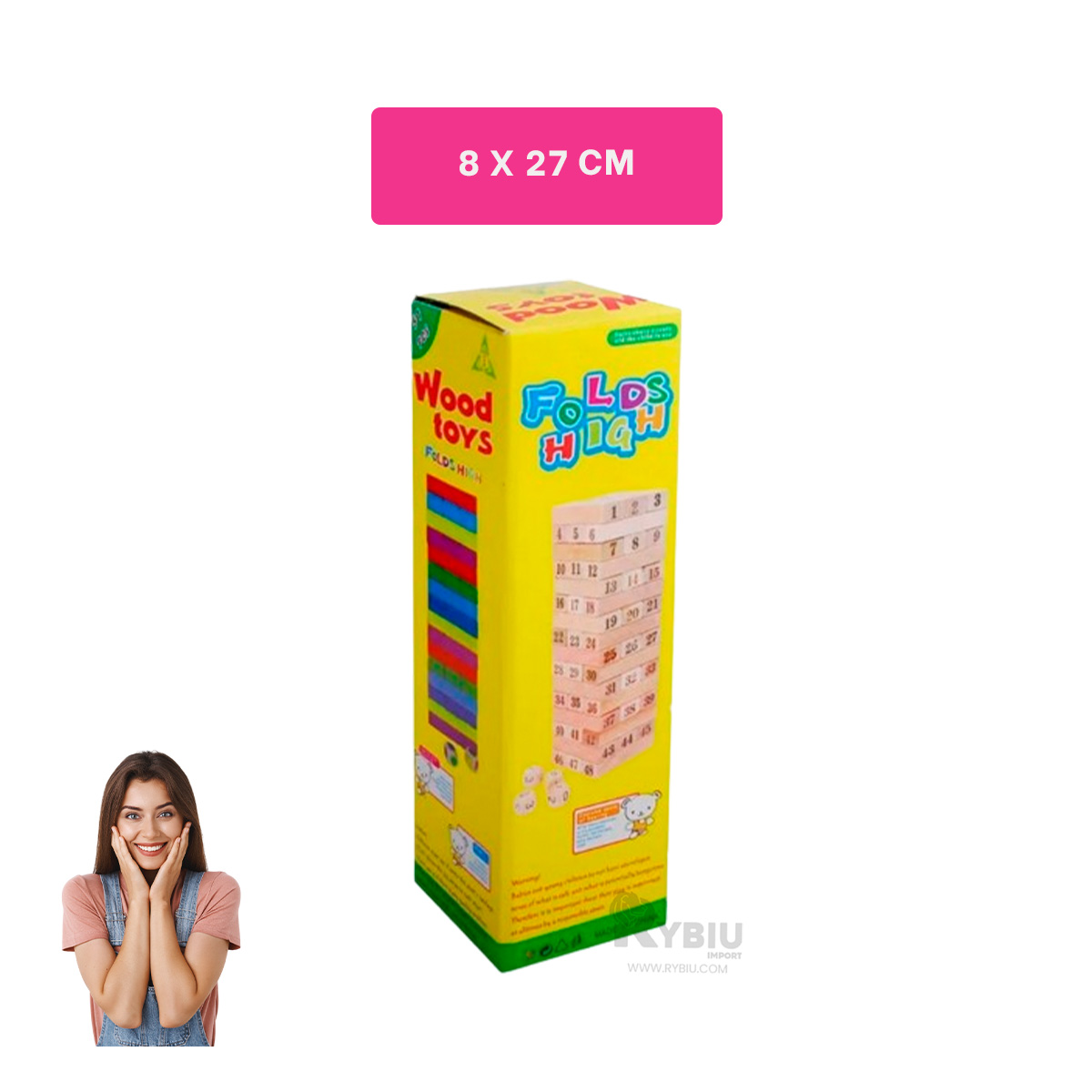JUEGO DE EQUILIBRIO JENGA EN COLOR MADERA Y+GIFT MINIAGENDA - 5